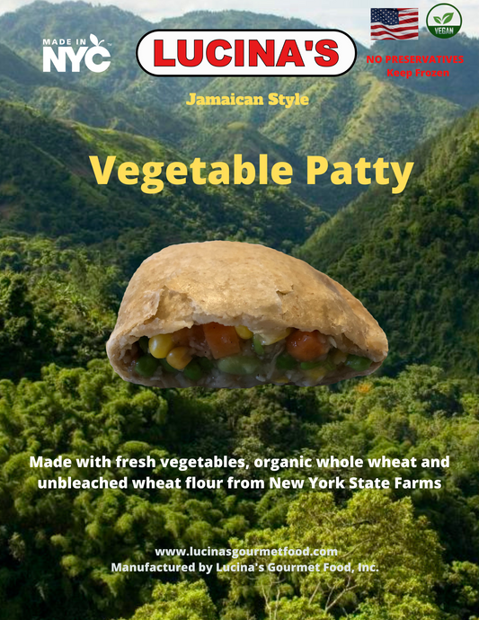 Lucina's Gourmet  Baked Jamaican Style Vegetable Patties 12/5 oz. Packs