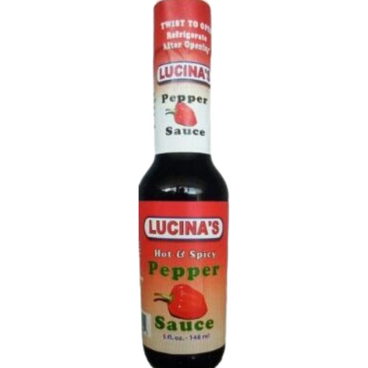 COMING SOON   Lucina's Gourmet Hot & Spicy Pepper Sauce  5oz.